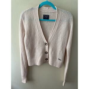 Pink Abercrombie & Fitch Cardigan Size Small